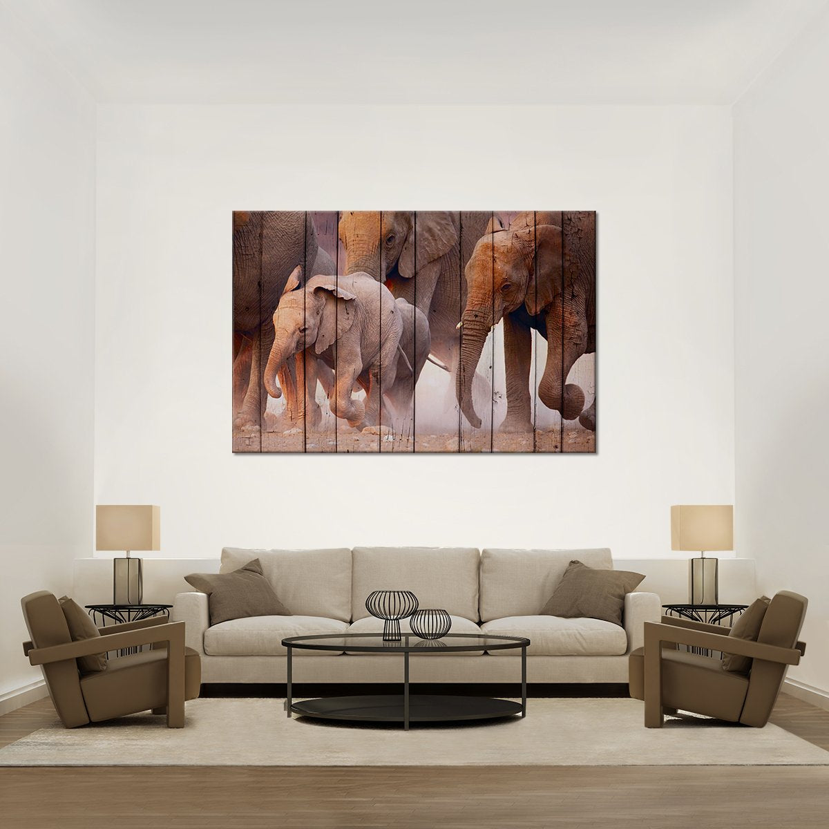 Elephants Never Forget Multi Panel Canvas Wall Art