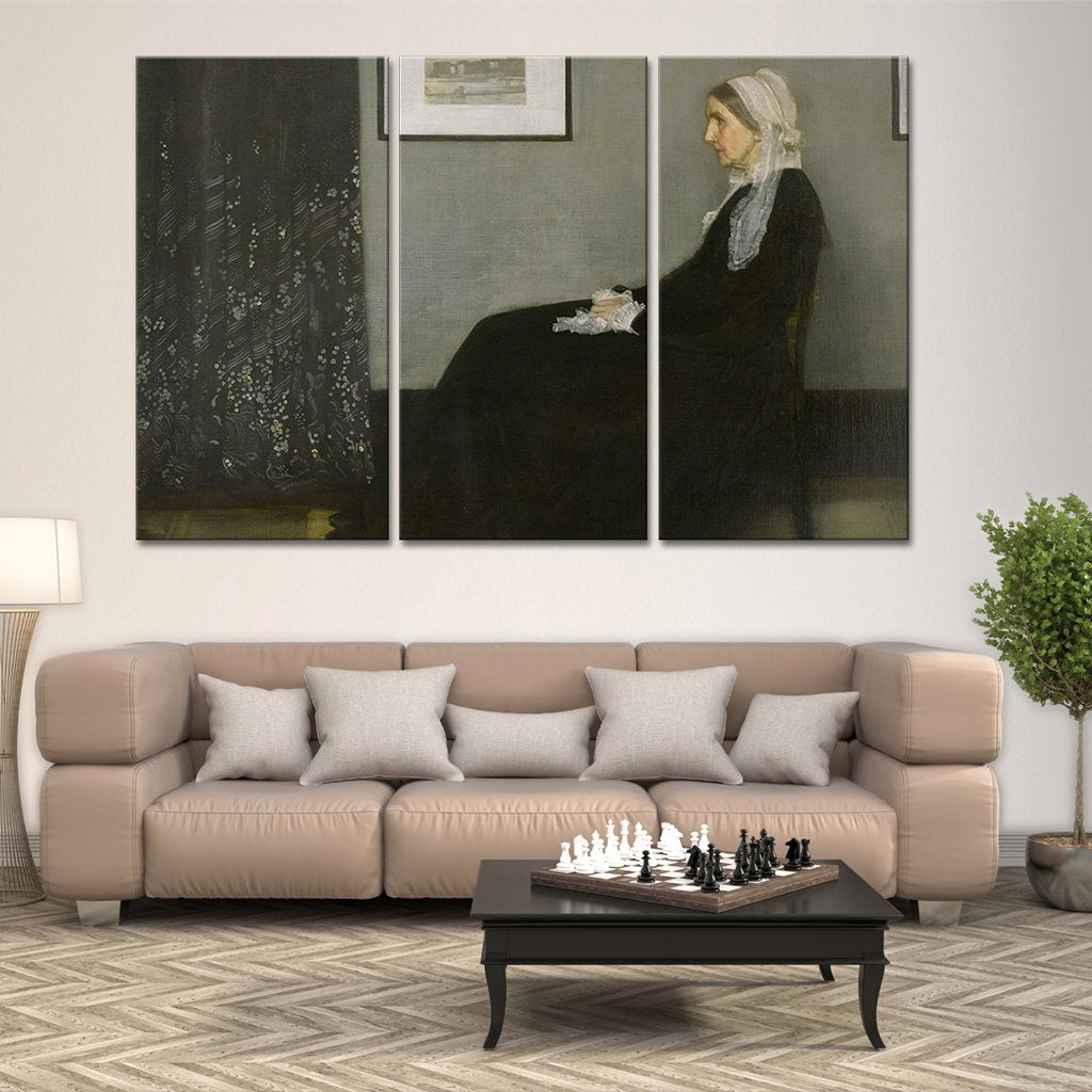 Whistlers Mother Multi Panel Canvas Wall Art