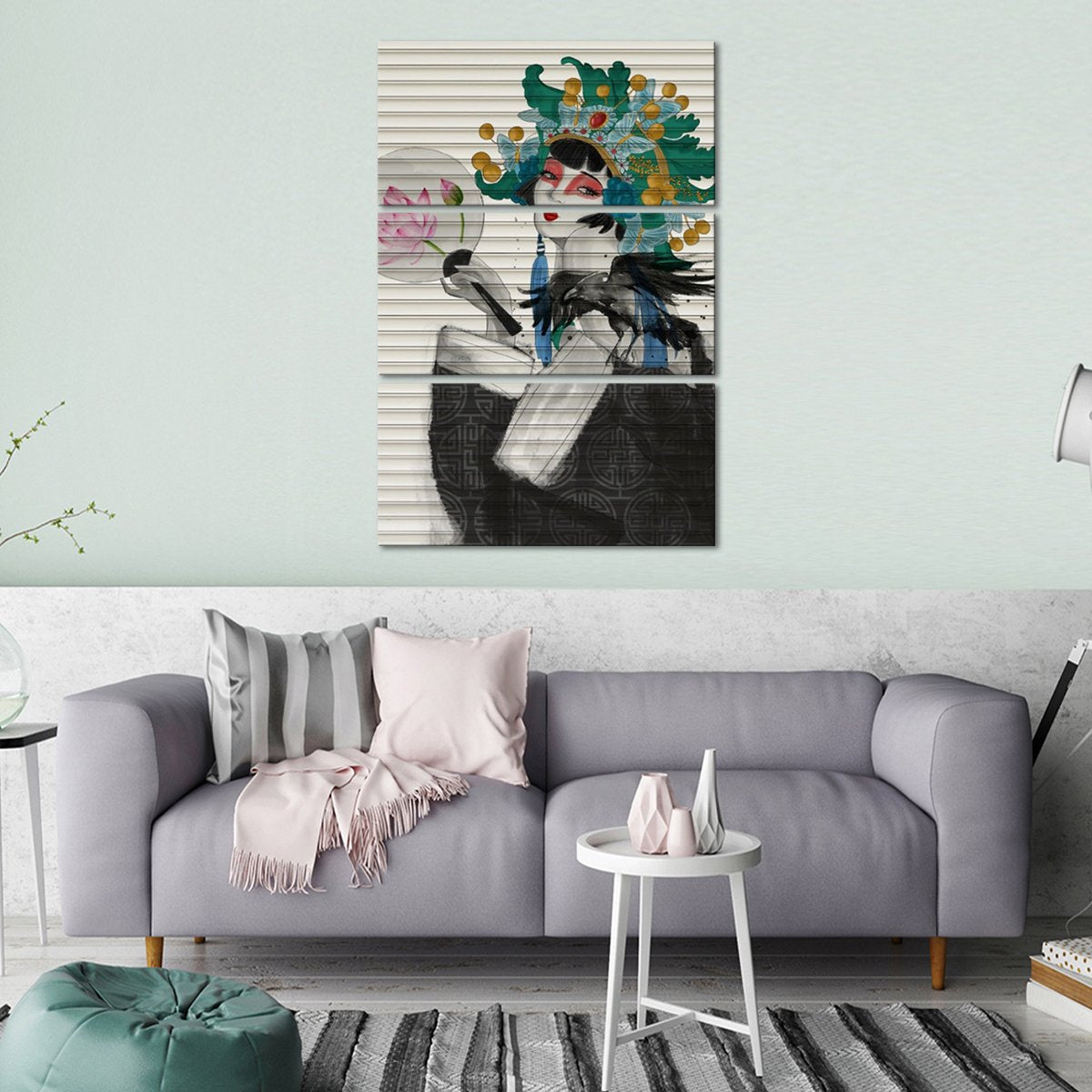 Japanese Garage Graffiti Multi Panel Canvas Wall Art