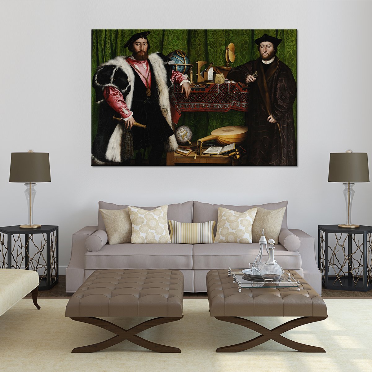 The Ambassadors Multi Panel Canvas Wall Art