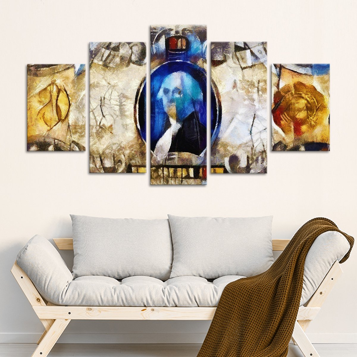 Abstract Money Multi Panel Canvas Wall Art