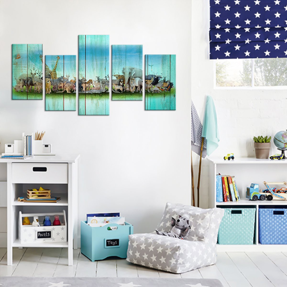 Animal Planet Multi Panel Canvas Wall Art
