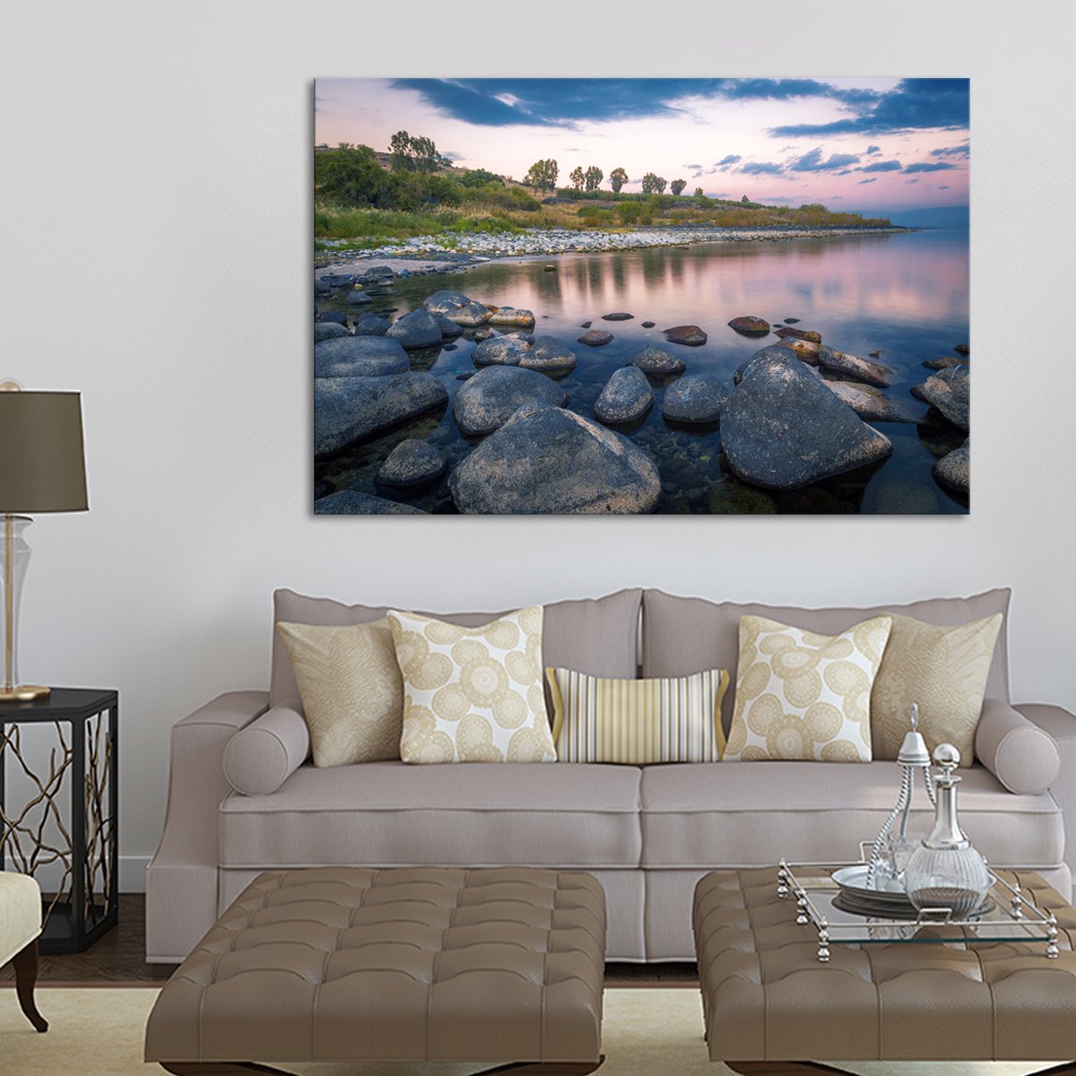 Jordan River Multi Panel Canvas Wall Art