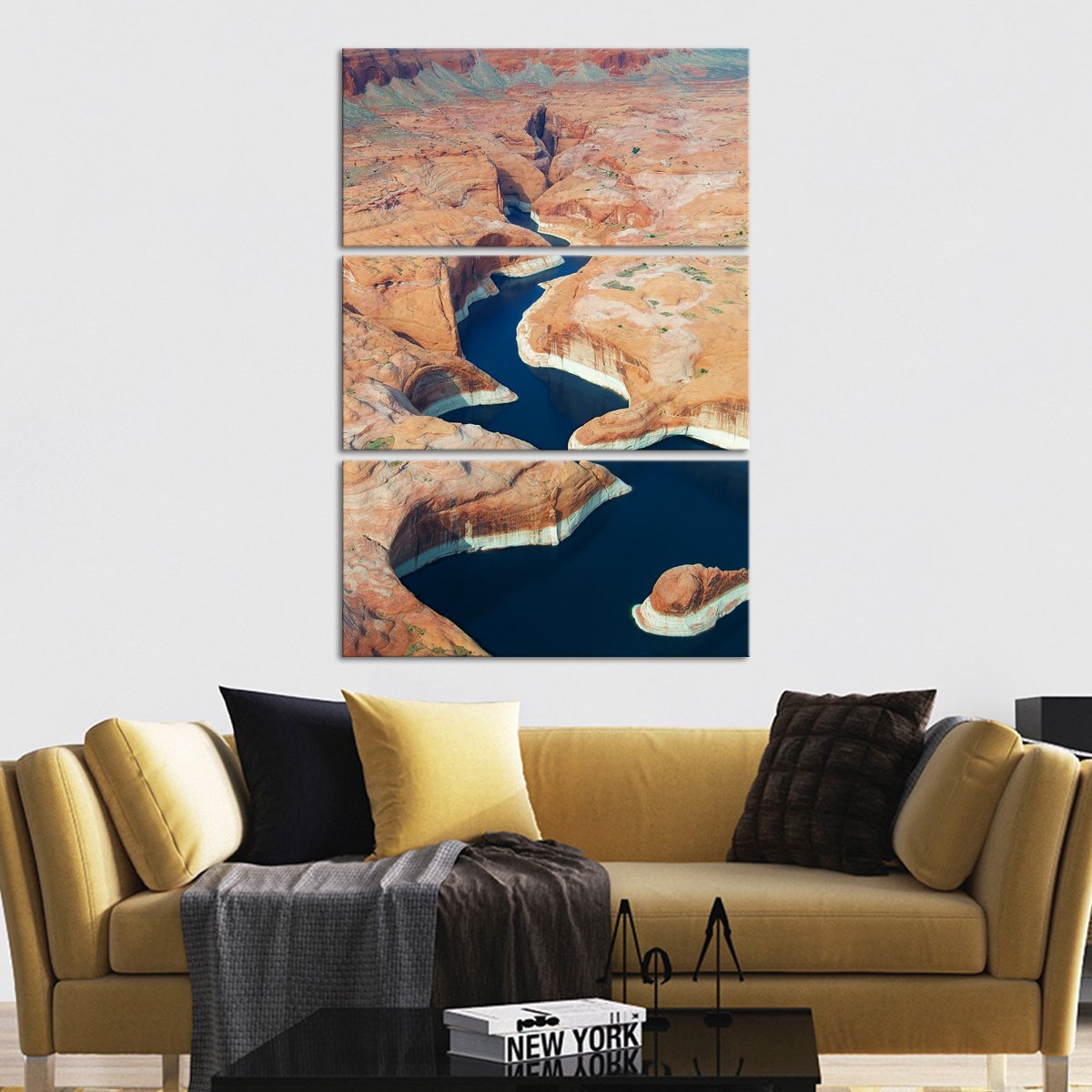 Explore Lake Powell Waterways Multi Panel Canvas Wall Art