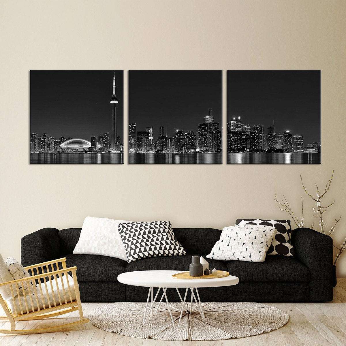 Toronto Lights Multi Panel Canvas Wall Art