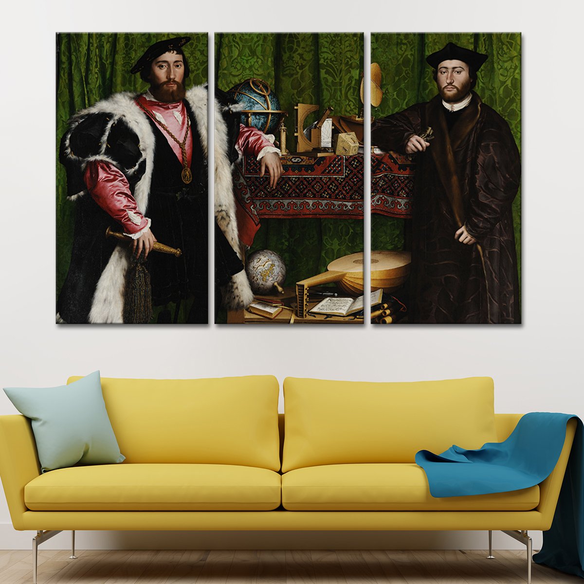 The Ambassadors Multi Panel Canvas Wall Art