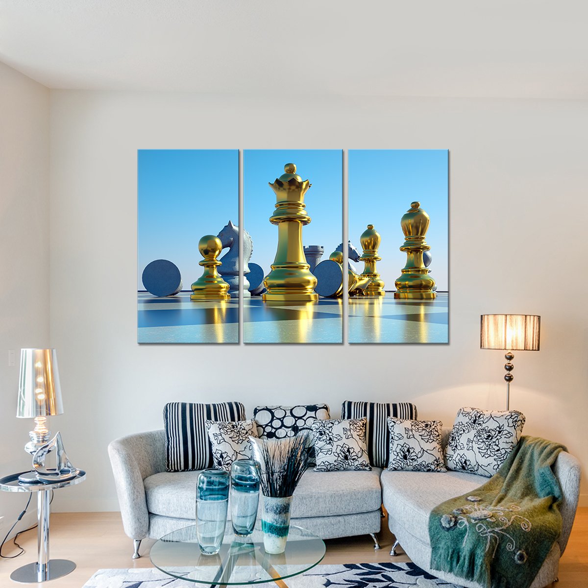 Golden Queen Multi Panel Canvas Wall Art