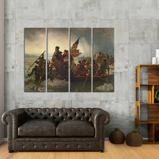 Washington Crossing the Delaware Multi Panel Canvas Wall Art