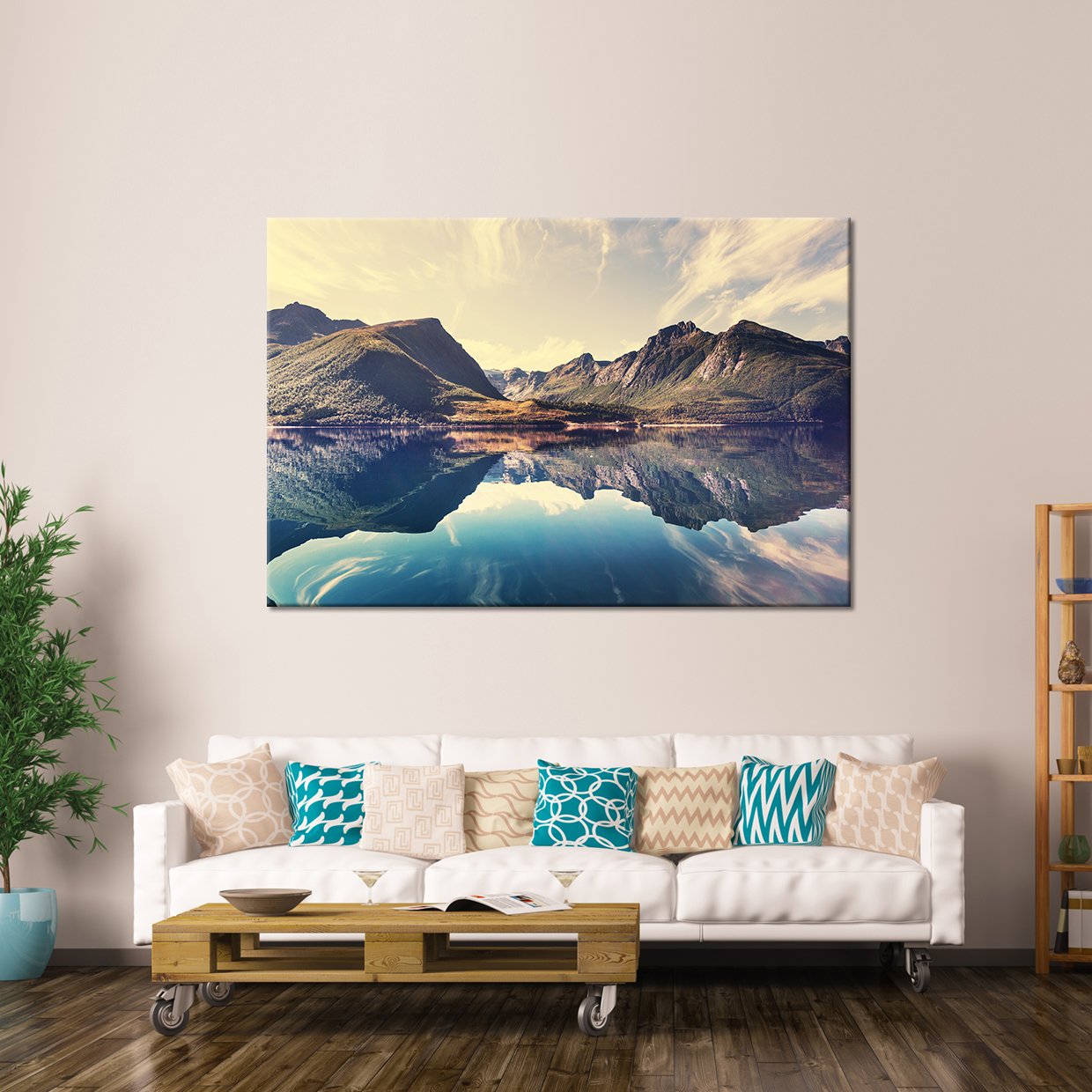 Crater Lake Multi Panel Canvas Wall Art