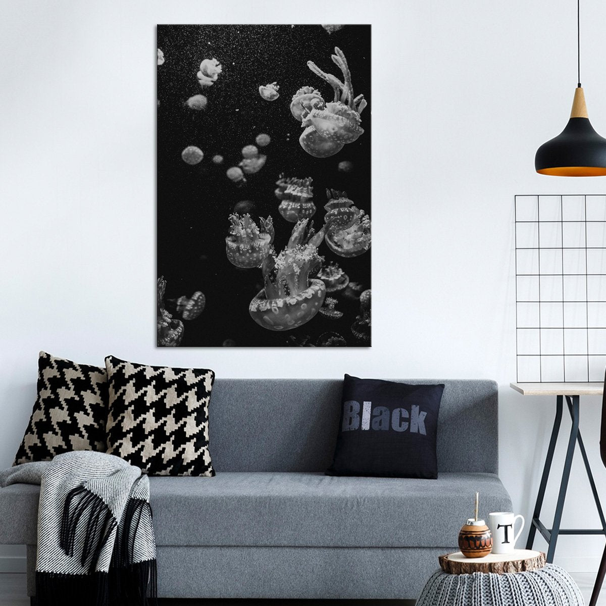 Majestic Jellyfish Multi Panel Canvas Wall Art