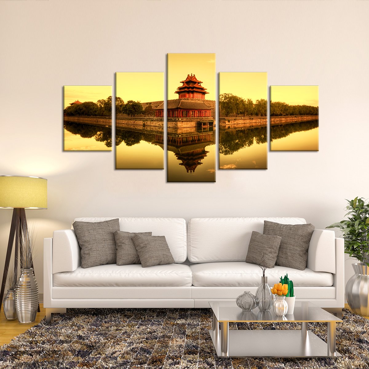 Forbidden City Multi Panel Canvas Wall Art