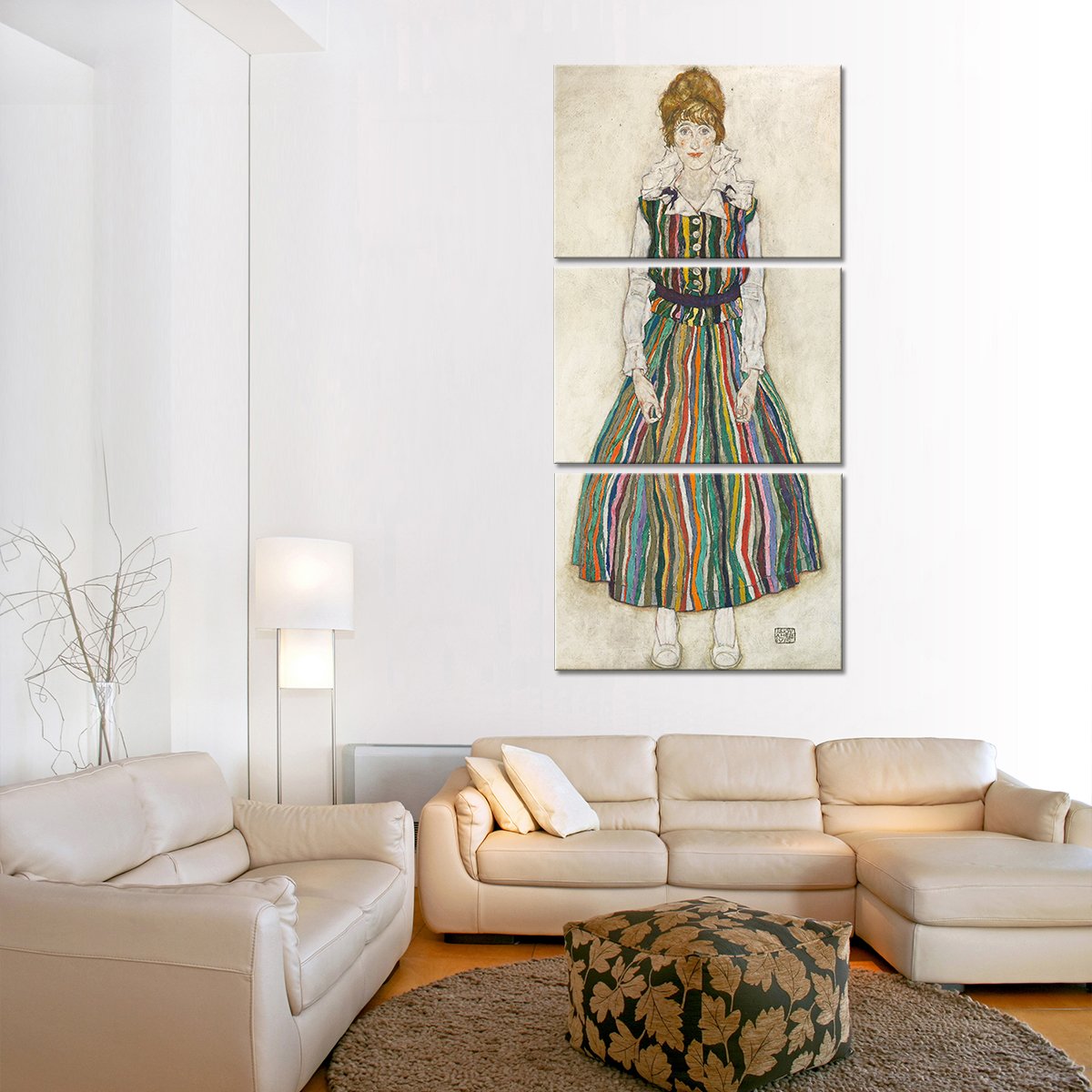 Portrait of Edith Multi Panel Canvas Wall Art