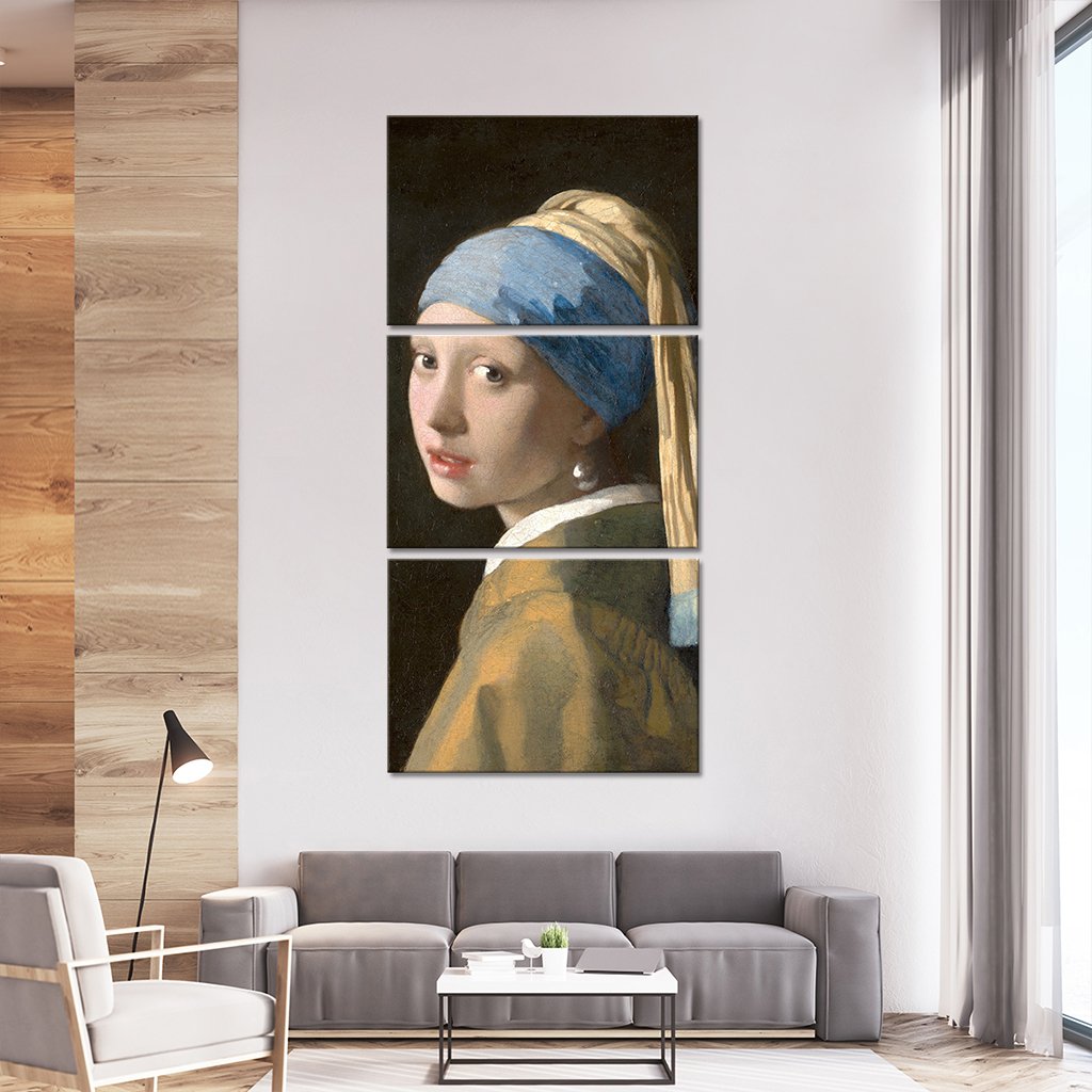 Girl With a Pearl Earring Multi Panel Canvas Wall Art