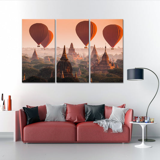 Myanmar Multi Panel Canvas Wall Art