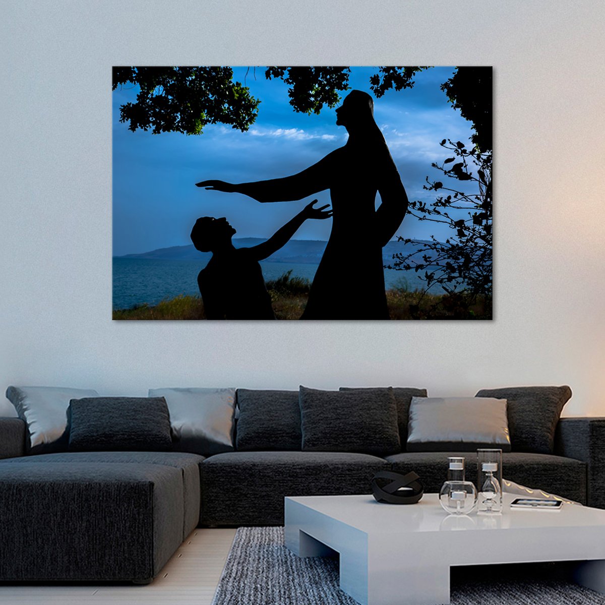 Jesus and Peter Multi Panel Canvas Wall Art