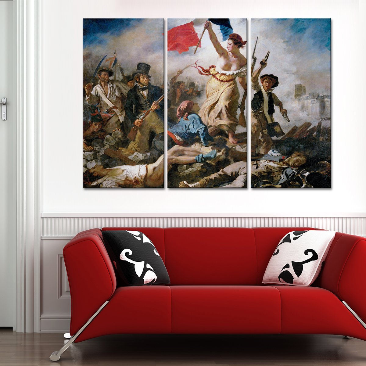 Liberty Leading the People Multi Panel Canvas Wall Art