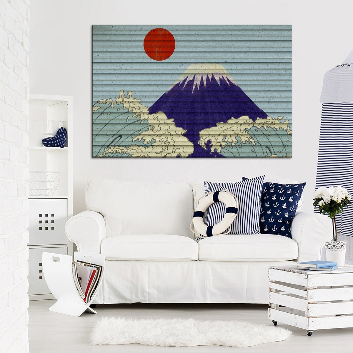 Great Wave Graffiti Multi Panel Canvas Wall Art