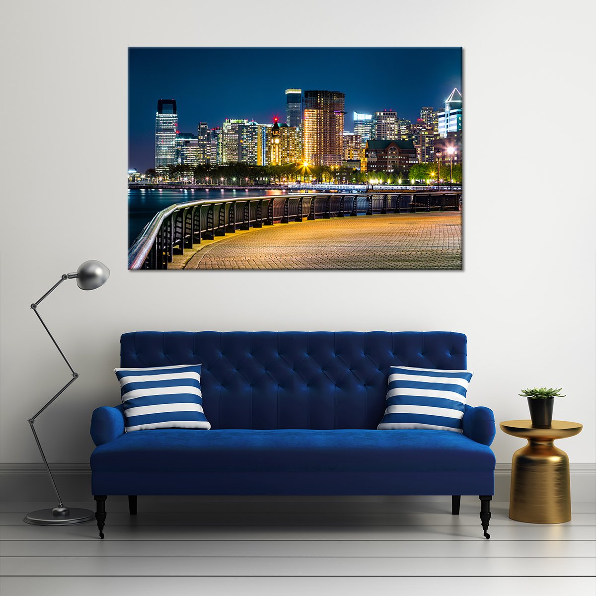 Jersey City Multi Panel Canvas Wall Art