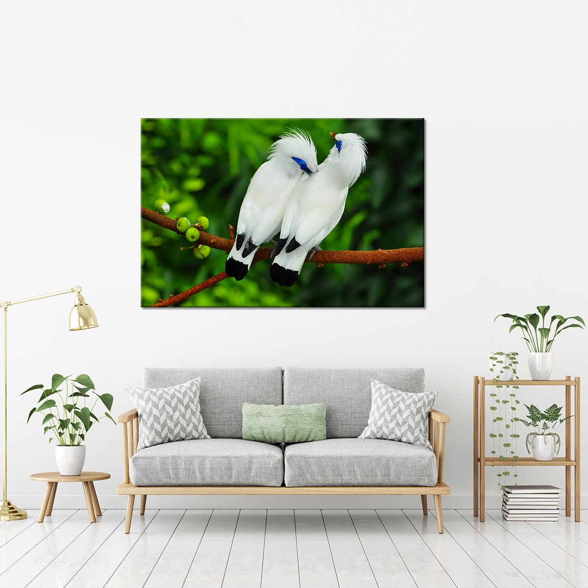 Bali Myna Multi Panel Canvas Wall Art