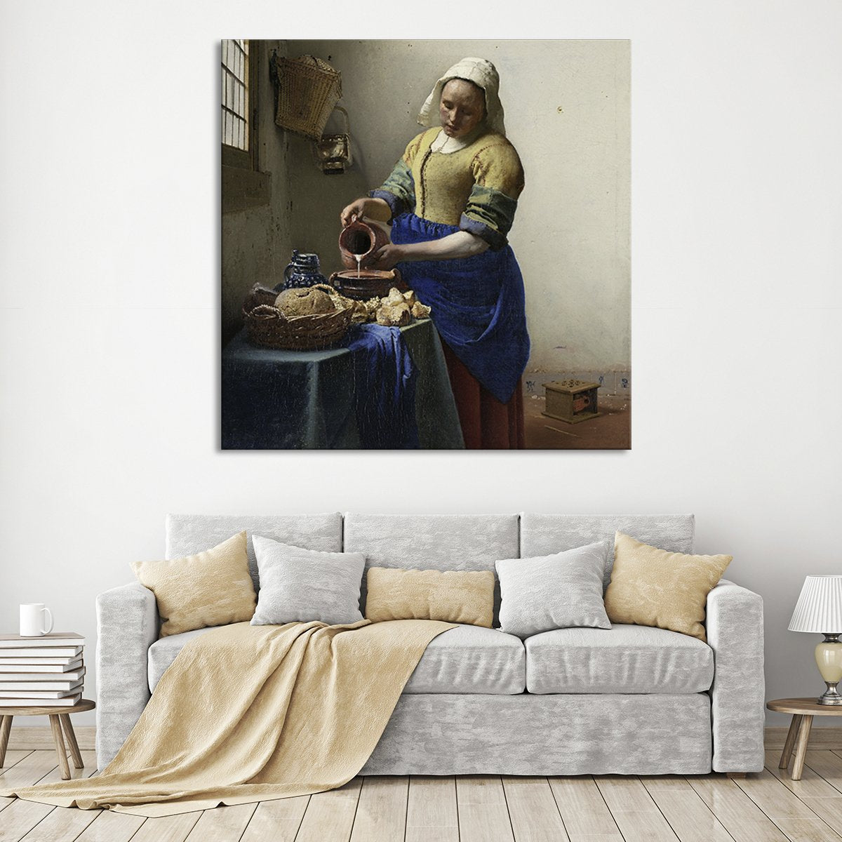 The Milkmaid Canvas Wall Art
