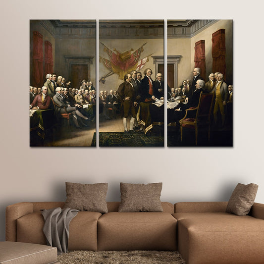 Declaration of Independence Multi Panel Canvas Wall Art
