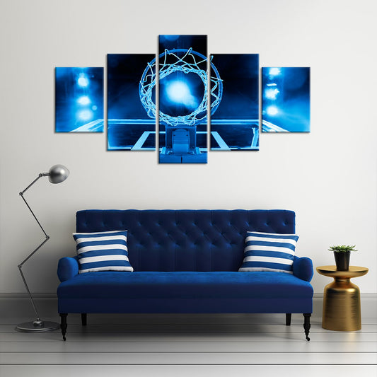 Majestic Basketball Multi Panel Canvas Wall Art