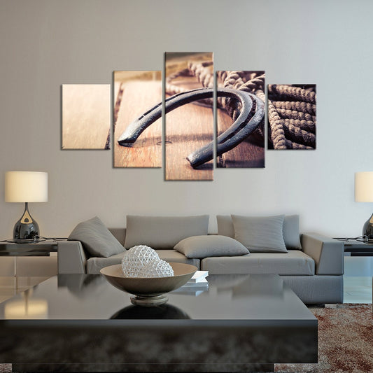 Horseshoe Ranch Multi Panel Canvas Wall Art