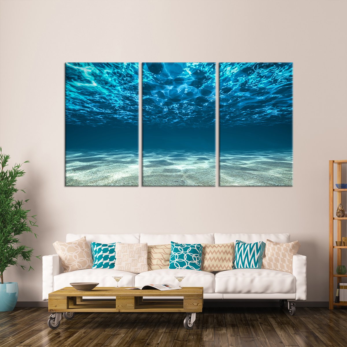 Underwater Multi Panel Canvas Wall Art