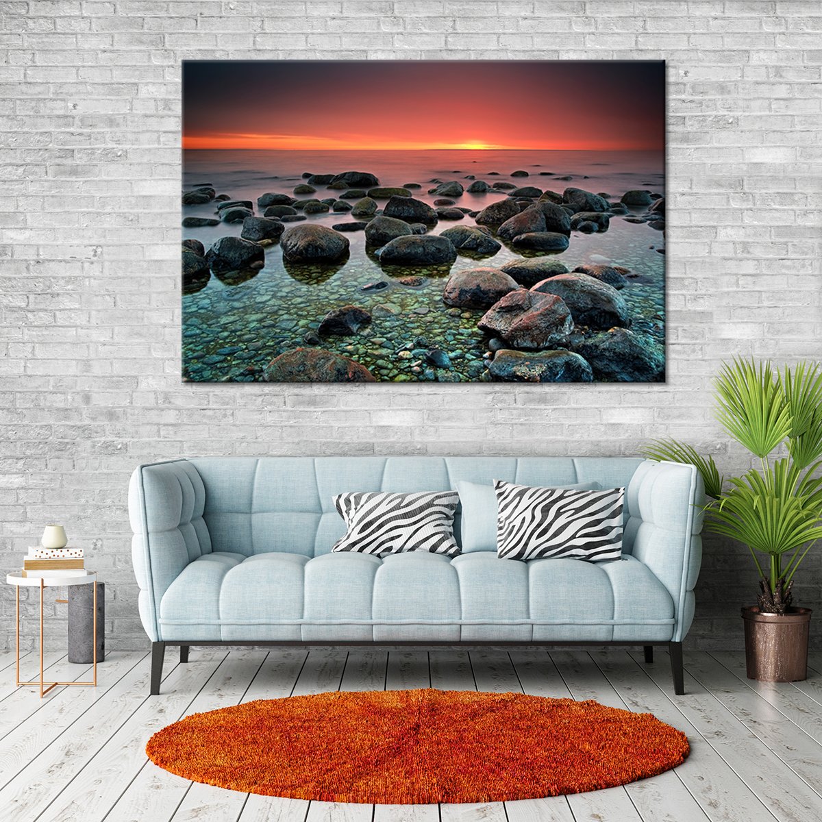 Mysterious Sunset Multi Panel Canvas Wall Art