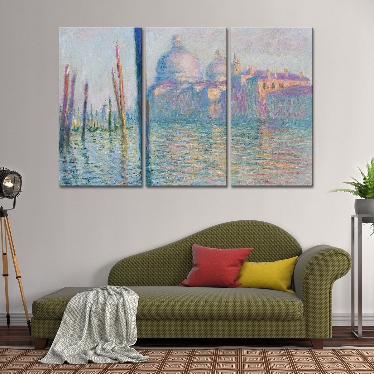 Le Grand Canal Multi Panel Canvas Wall Art