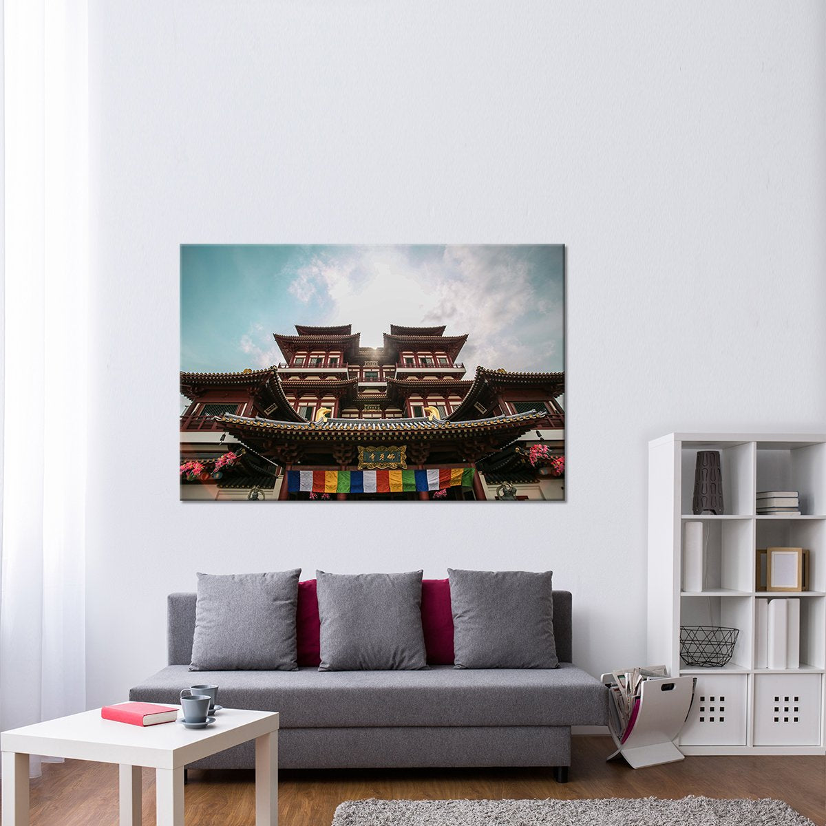 Buddha Tooth Relic Temple Multi Panel Canvas Wall Art