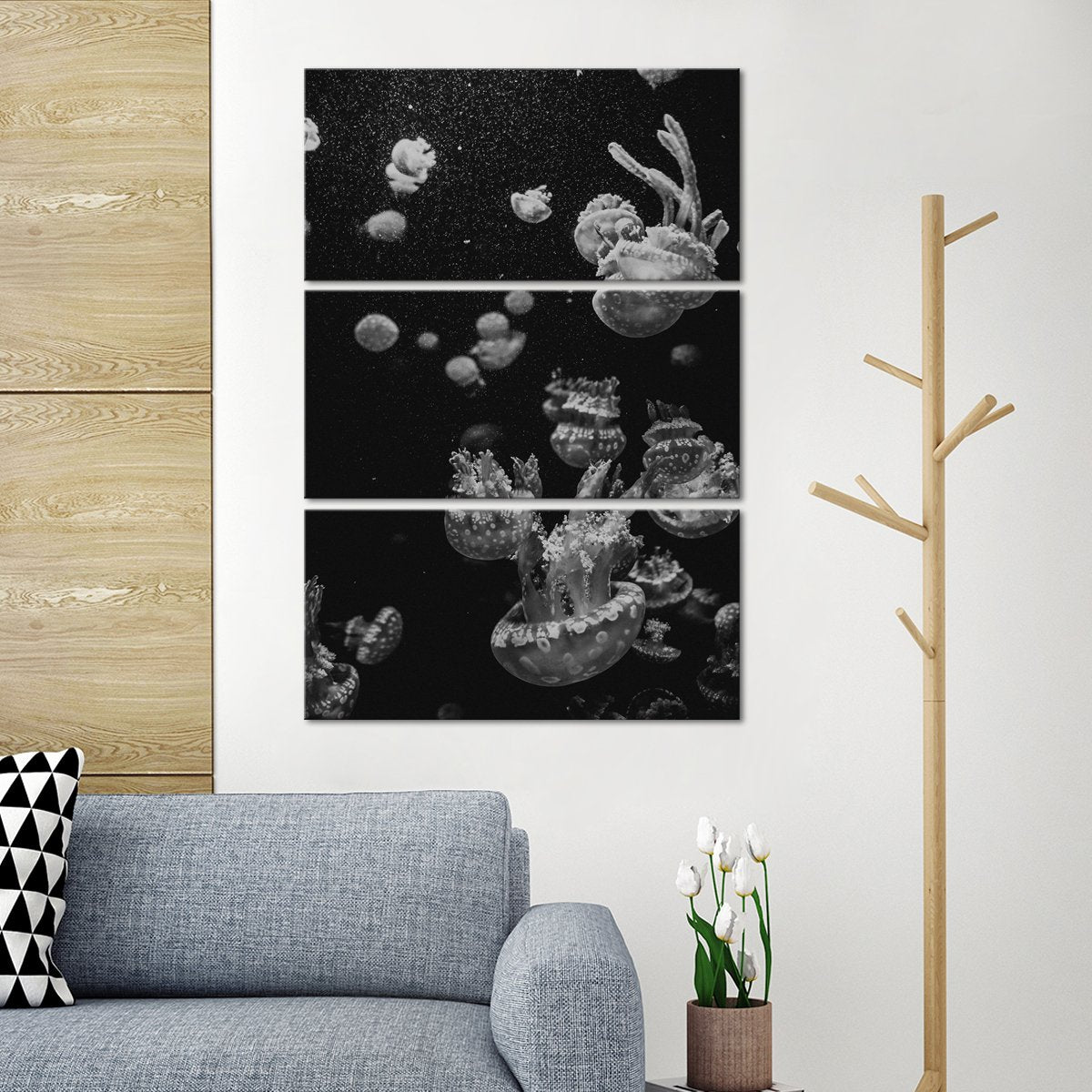 Majestic Jellyfish Multi Panel Canvas Wall Art