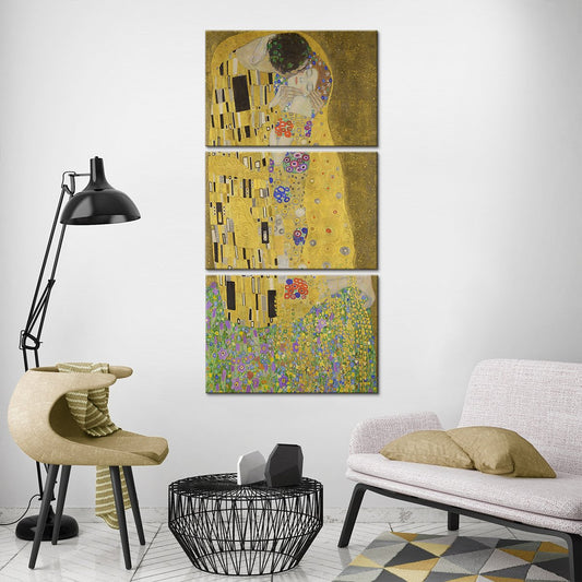 The Kiss Multi Panel Canvas Wall Art