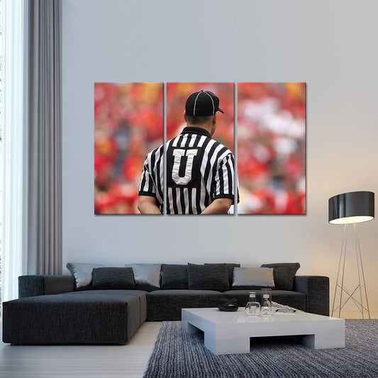 Football Umpire Multi Panel Canvas Wall Art