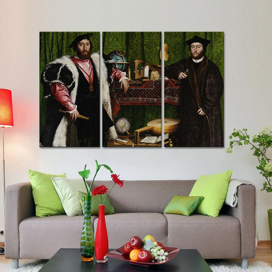 The Ambassadors Multi Panel Canvas Wall Art