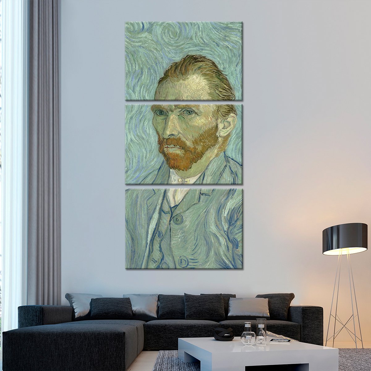 Self Portrait Multi Panel Canvas Wall Art