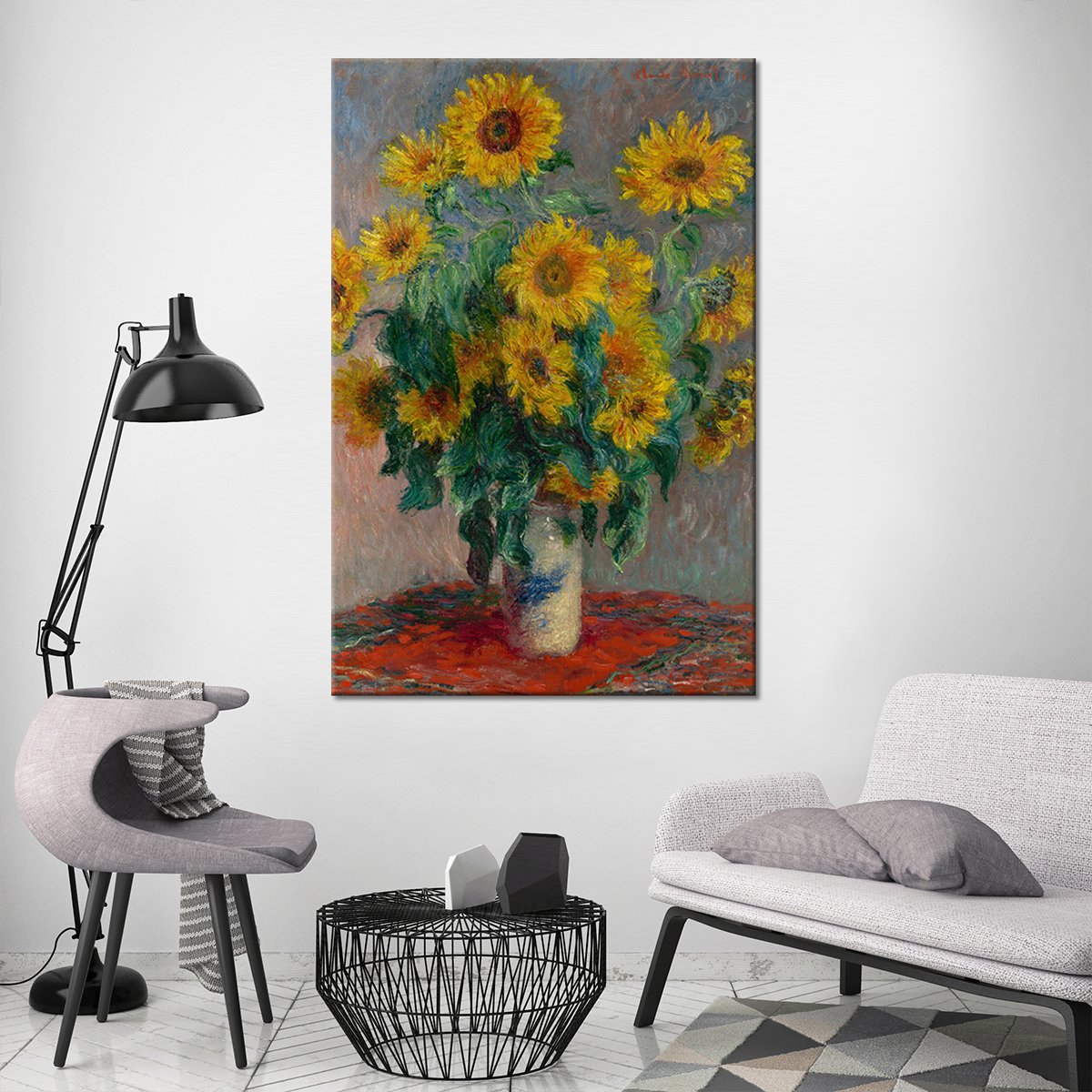 Bouquet of Sunflowers Multi Panel Canvas Wall Art