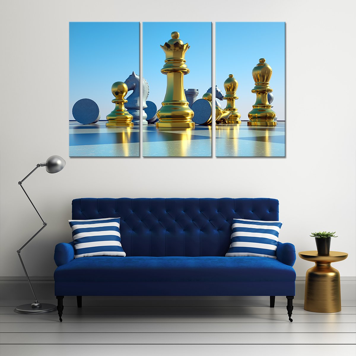 Golden Queen Multi Panel Canvas Wall Art