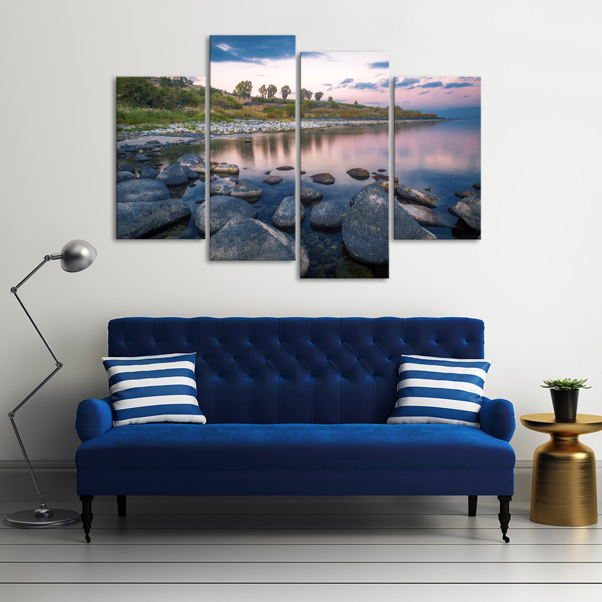 Jordan River Multi Panel Canvas Wall Art