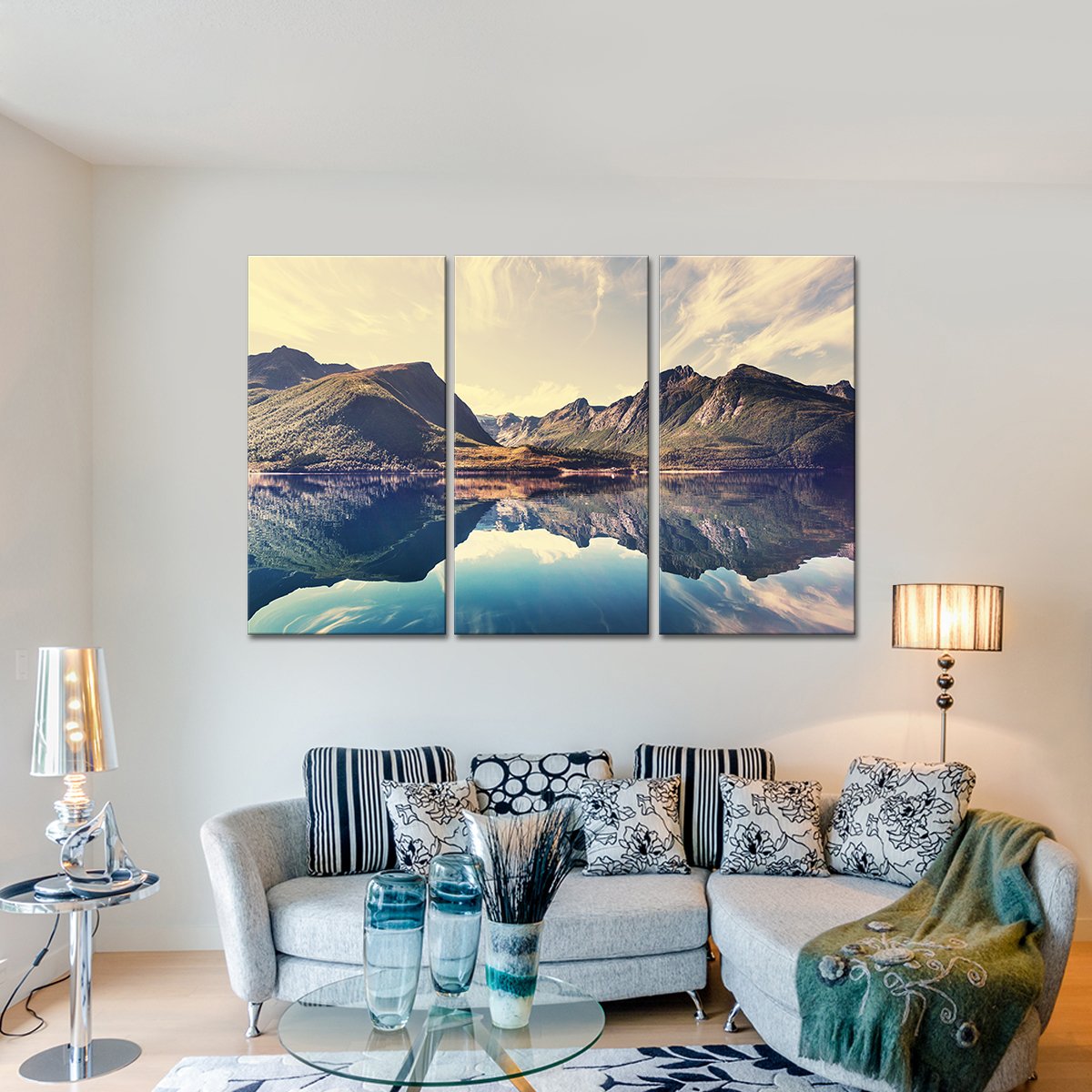 Crater Lake Multi Panel Canvas Wall Art