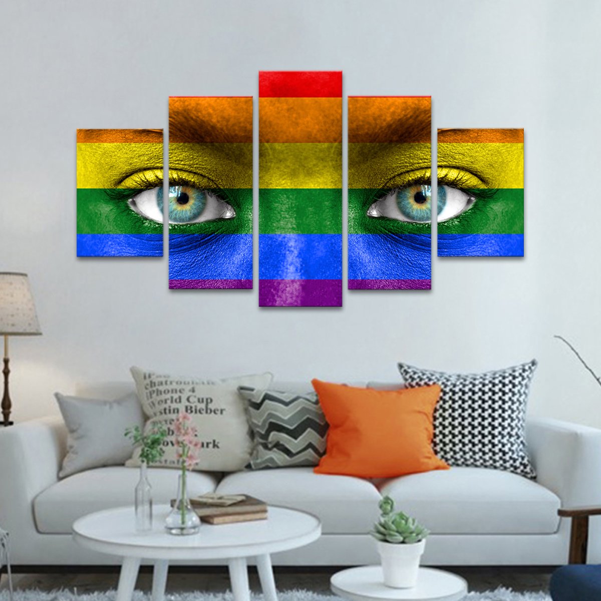 Pride Eyes Multi Panel Canvas Wall Art