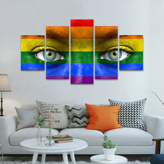 Pride Eyes Multi Panel Canvas Wall Art