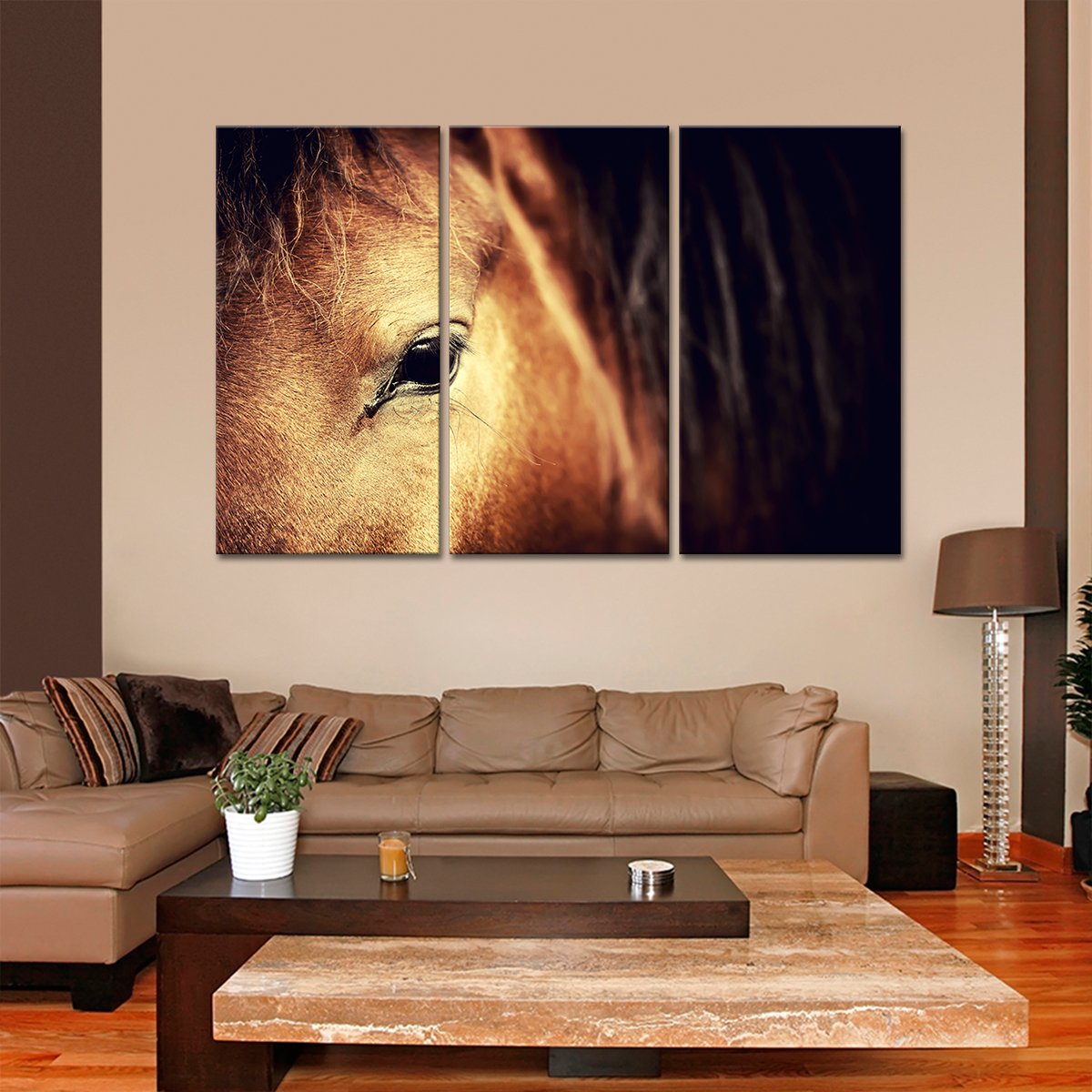 Horse Close Up Multi Panel Canvas Wall Art