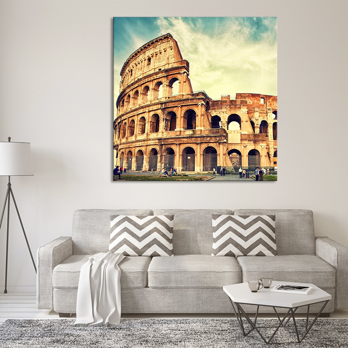 Great Colosseum Multi Panel Canvas Wall Art