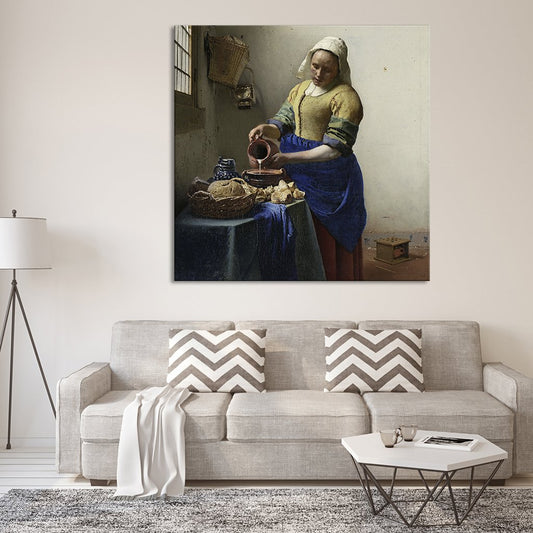 The Milkmaid Canvas Wall Art