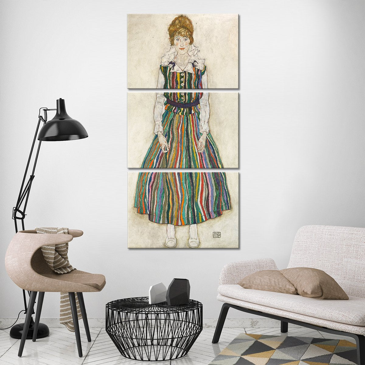 Portrait of Edith Multi Panel Canvas Wall Art