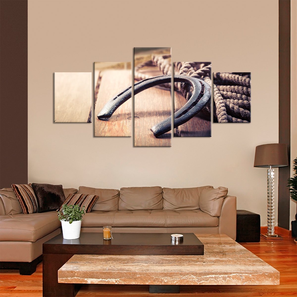 Horseshoe Ranch Multi Panel Canvas Wall Art