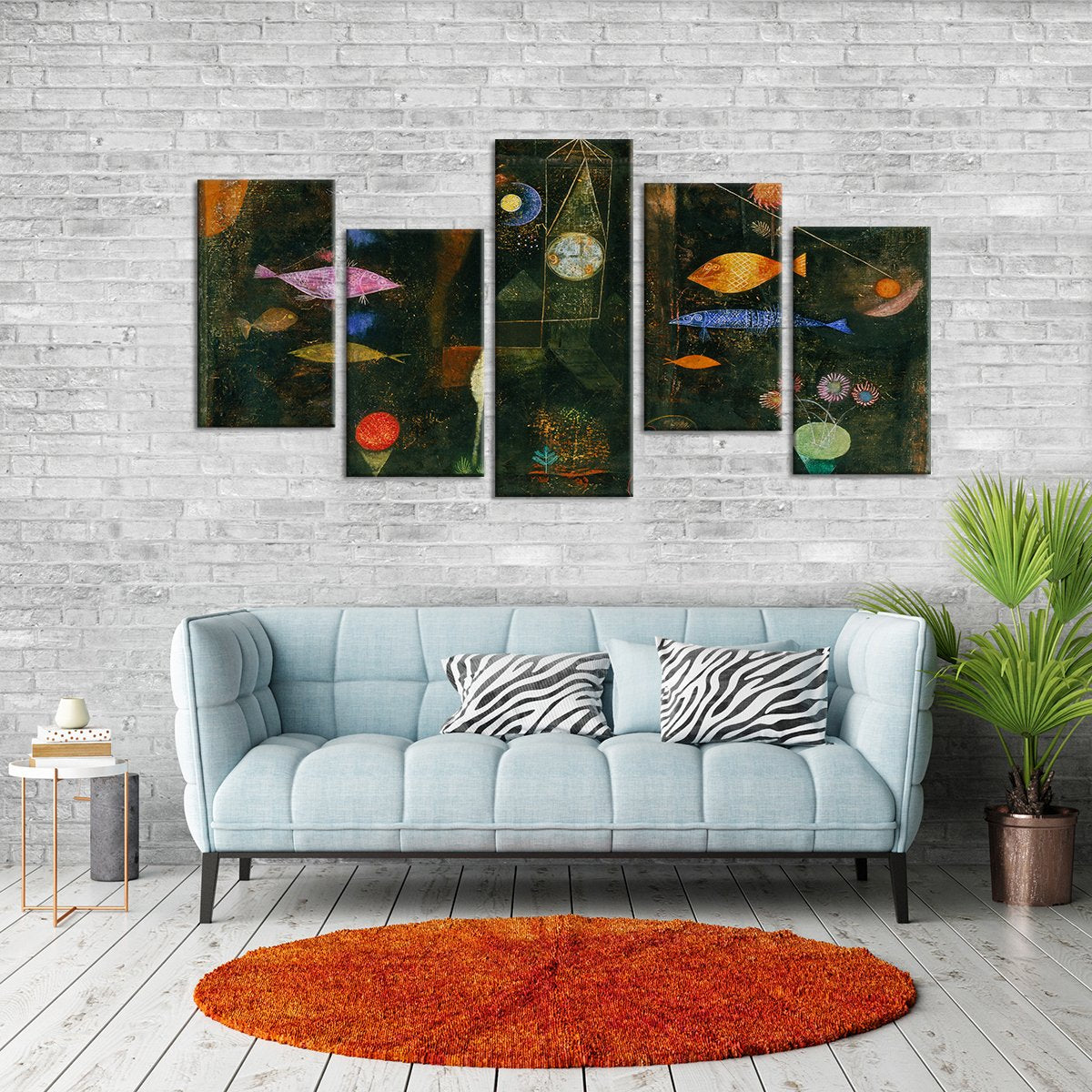 Fish Magic Multi Panel Canvas Wall Art