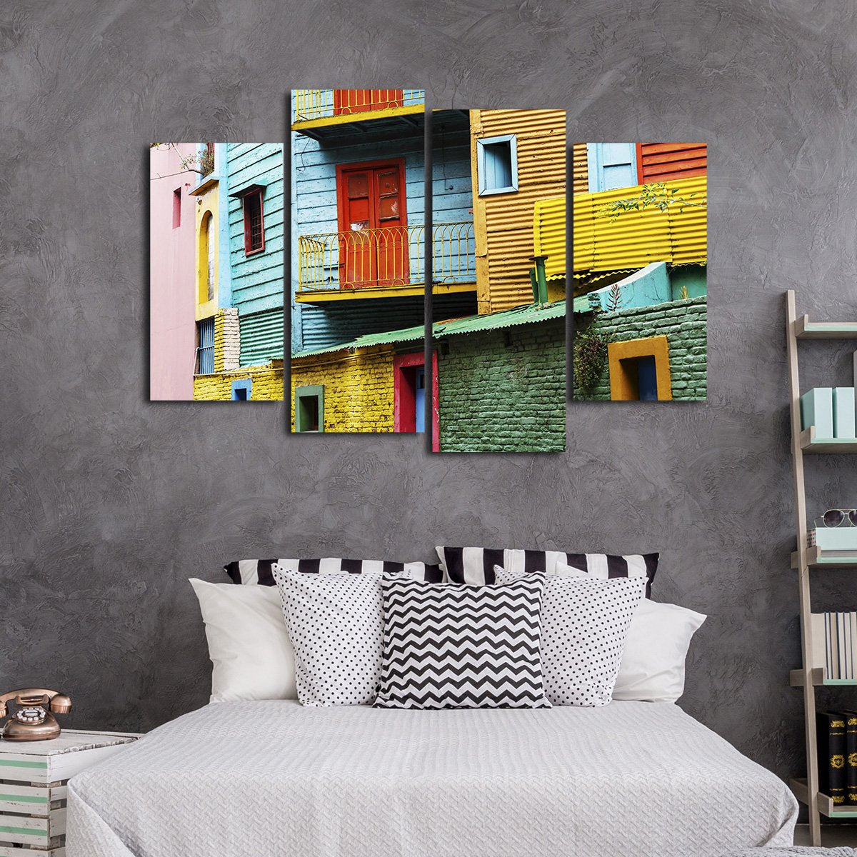 La Boca Multi Panel Canvas Wall Art