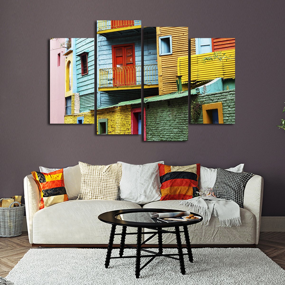 La Boca Multi Panel Canvas Wall Art